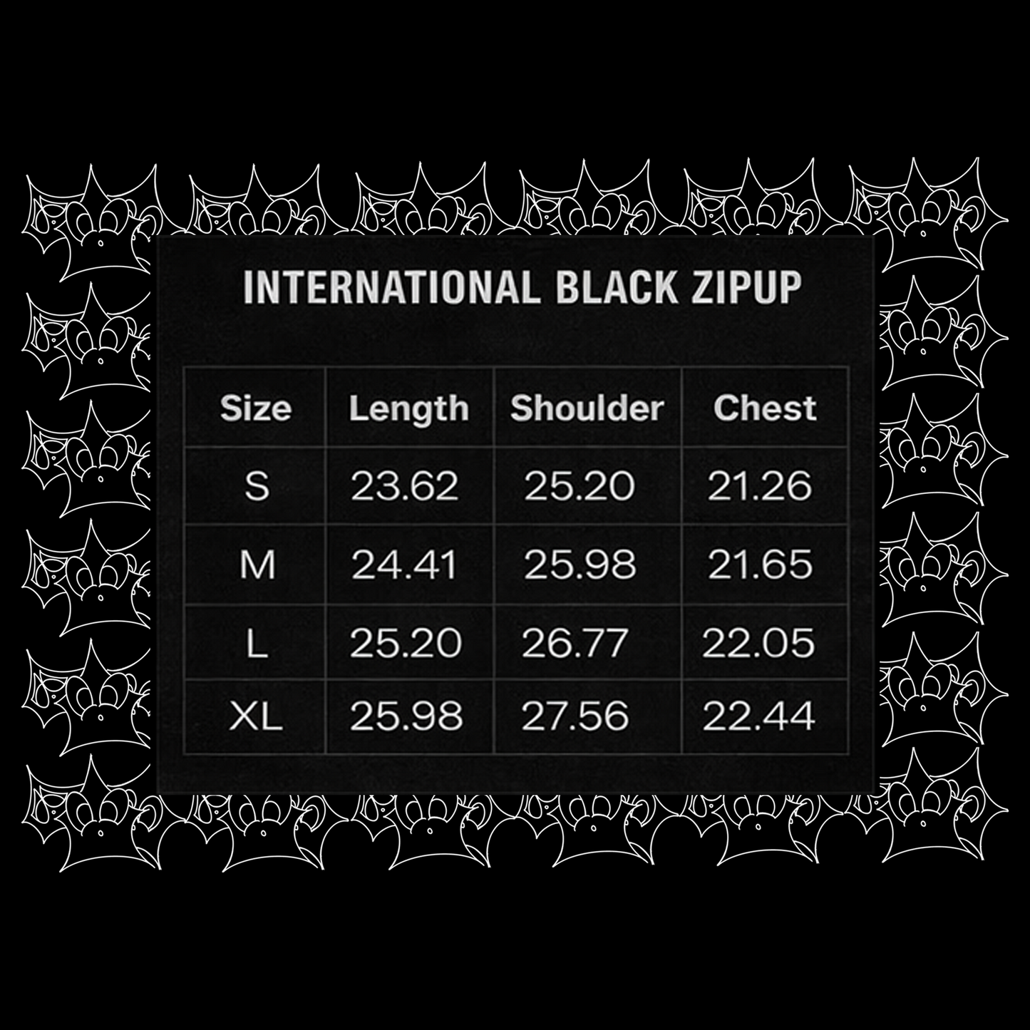 INTERNATIONAL BLACK ZIPUP