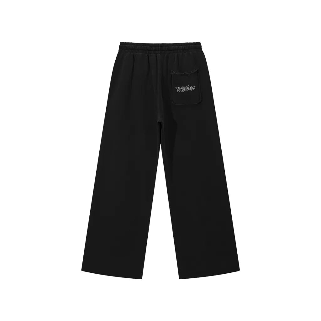 BLACK SNOW WASHED SWEATS