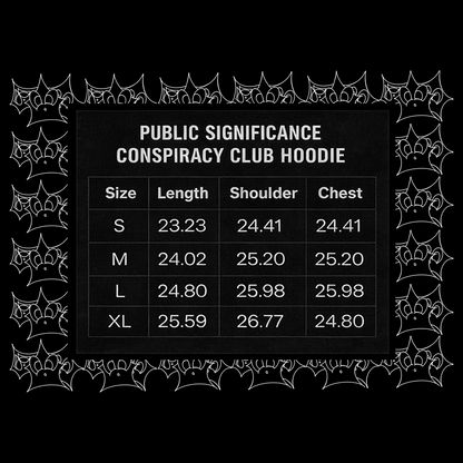 PUBLIC SIGNIFICANCE CONSPIRACY CLUB HOODIE